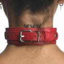 Sportsheets Harness na Biust Red - Regulowany Pas z Eko Skory