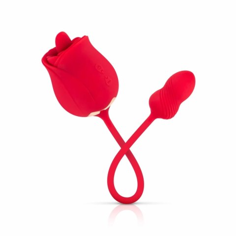 Teazers Rose - Dwustronny stymulator z 2 silnikami USB, rożowy Teazers Rose - Dwustronny stymulator z 2 silnikami USB, rożowy