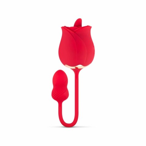 Teazers Rose - Dwustronny stymulator z 2 silnikami USB, rożowy Teazers Rose - Dwustronny stymulator z 2 silnikami USB, rożowy