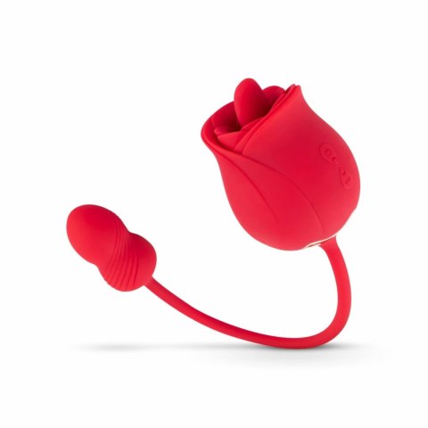 Teazers Rose - Dwustronny stymulator z 2 silnikami USB, rożowy Teazers Rose - Dwustronny stymulator z 2 silnikami USB, rożowy