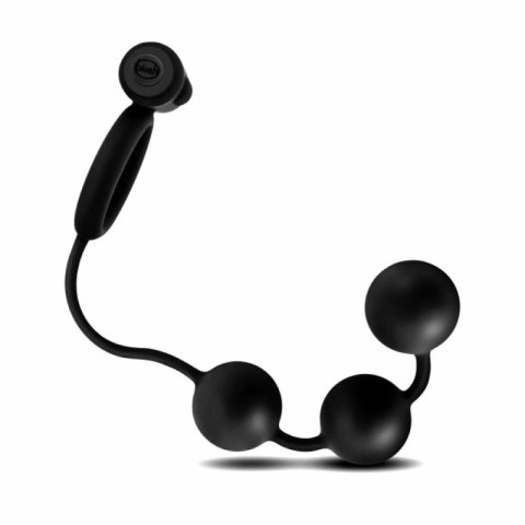Blush Novelties Anal Adventures Platinum kulki anatomiczne z pierścieniem wibrującym Blush Novelties Anal Adventures Platinum kulki anatomiczne z pierścieniem wibrującym