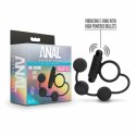 Blush Novelties Anal Adventures Platinum kulki anatomiczne z pierścieniem wibrującym