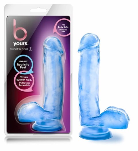Blush Novelties B Yours Sweet 'N Hard Model 6 Blue - anatomiczna maszyna intymna z przyssawką Blush Novelties B Yours Sweet 'N Hard Model 6 Blue - anatomiczna maszyna intymna z przyssawką