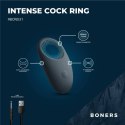 Boners - Pierścień wibrujący z 10 programami, ładowany USB, silikonowy