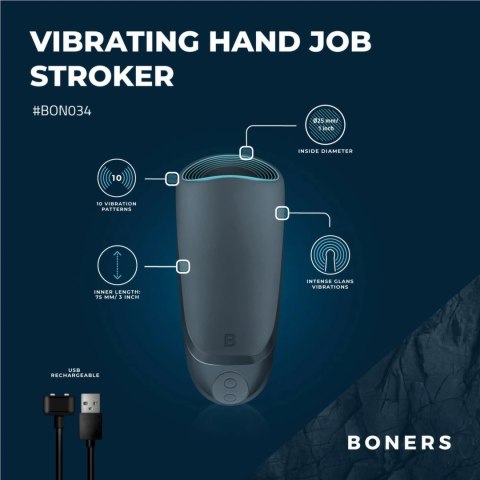 Boners Simulator Wibracyjny do Ustnej Stymulacji, 10 Trybow, Silikon Boners Simulator Wibracyjny do Ustnej Stymulacji, 10 Trybow, Silikon