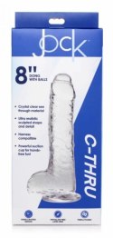 Curvetoys Jock C-Thru 21 cm Transparent - model anatomiczny z przyssawką