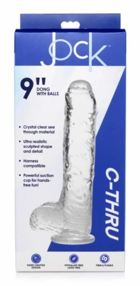 Curvetoys Jock C-Thru Transparent 25cm - model anatomiczny z przyssawką Curvetoys Jock C-Thru Transparent 25cm - model anatomiczny z przyssawką