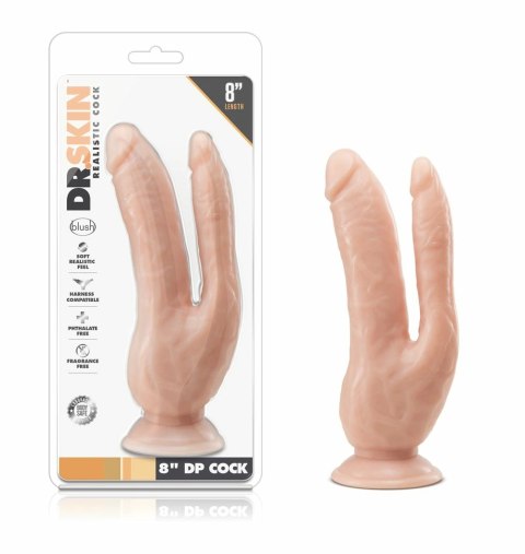 Dr. Skin Double Model 8.5'' Vanilla - Podwojny anatomiczny system PVC Dr. Skin Double Model 8.5'' Vanilla - Podwojny anatomiczny system PVC
