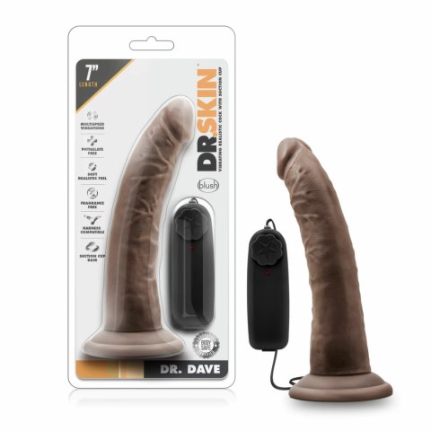 Dr. Skin Dr. Dave Wibrator z Przyssawką 18 cm, brązowy, wielofunkcyjny Dr. Skin Dr. Dave Wibrator z Przyssawką 18 cm, brązowy, wielofunkcyjny