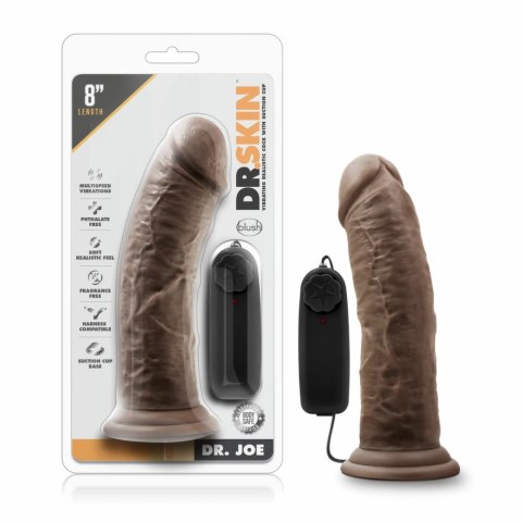 Dr. Skin Dr. Joe Model wibracyjny z przyssawką 20 cm czekoladowy Dr. Skin Dr. Joe Model wibracyjny z przyssawką 20 cm czekoladowy