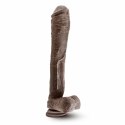 Dr. Skin Mr. Ed XL model z przyssawką 33 cm, brązowy, PVC