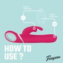 Dream Toys Dynamic Rabbit Vibe obracający się z wibracjami, silikonowy