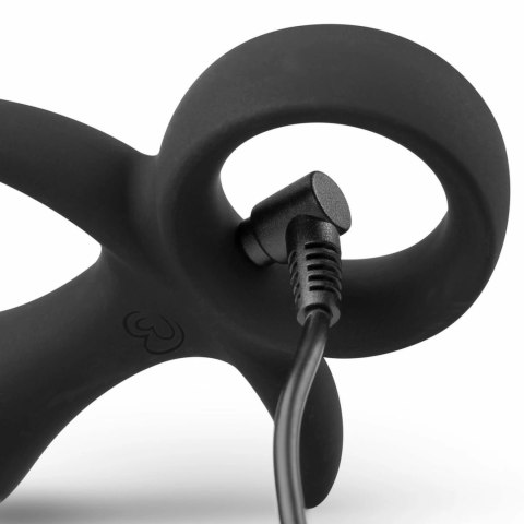 EasyToys Butt Buzzer silikonowy model wibrujący z uchwytem USB czarny EasyToys Butt Buzzer silikonowy model wibrujący z uchwytem USB czarny