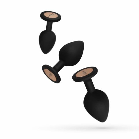 EasyToys Zestaw 3 anatomicznych korkow silikonowych, rozmiar S/M/L, czarne EasyToys Zestaw 3 anatomicznych korkow silikonowych, rozmiar S/M/L, czarne