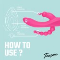 Feelztoys Double Rabbit model 10-funkcyjny, wodoodporny, USB, fioletowy