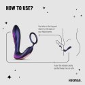 Hueman Black Hole - wibrujący pierścień anatomiczny z pilotem, czarny
