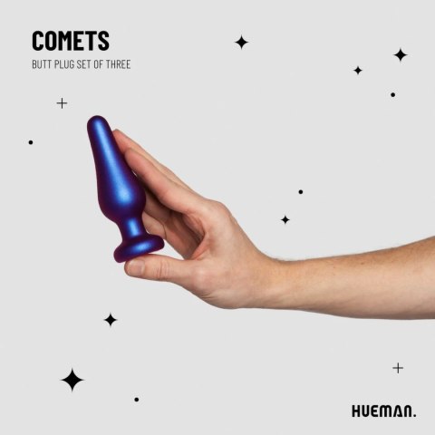 Hueman Comets Zestaw 3 anatomicznych stożkow silikonowych rożnej wielkości Hueman Comets Zestaw 3 anatomicznych stożkow silikonowych rożnej wielkości
