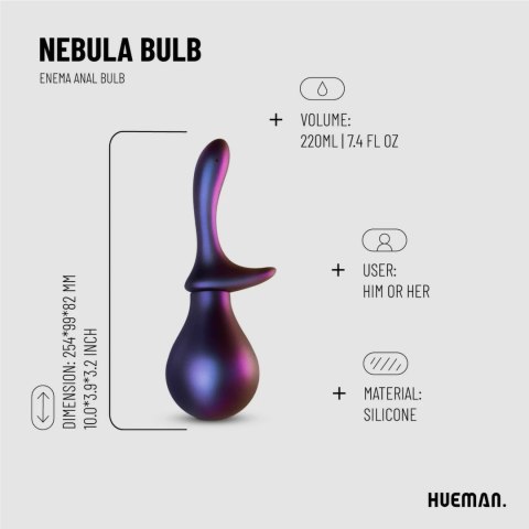 Hueman Nebula Bulb - Higieniczny system do płukania, anatomiczny kształt Hueman Nebula Bulb - Higieniczny system do płukania, anatomiczny kształt