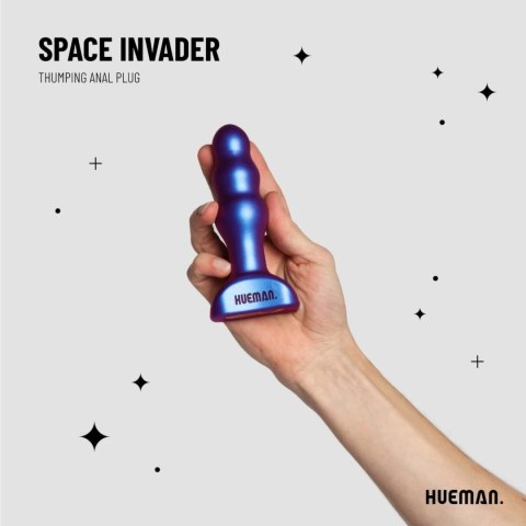 Hueman Space Invader - silikonowy plug analny z funkcją wibracji i ruchu Hueman Space Invader - silikonowy plug analny z funkcją wibracji i ruchu