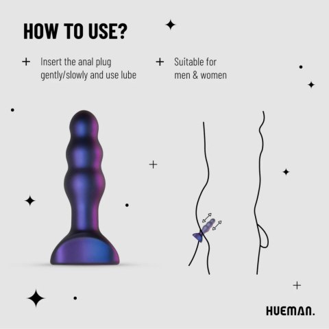 Hueman Space Invader - silikonowy plug analny z funkcją wibracji i ruchu Hueman Space Invader - silikonowy plug analny z funkcją wibracji i ruchu