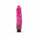 Jelly Supreme – Anatomiczny Wibrator Różowy z Brokatem, 21 cm