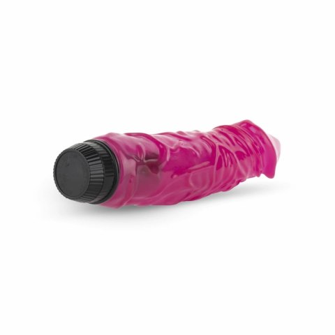 Jelly Supreme – Anatomiczny Wibrator Różowy z Brokatem, 21 cm Jelly Supreme – Anatomiczny Wibrator Różowy z Brokatem, 21 cm