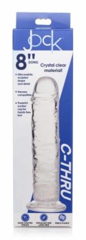 Jock C-Thru model transparentny 21 cm - anatomiczna forma, mocna przyssawka
