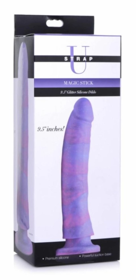 NS Novelties Magic Stick silikonowy model z brokatem 24 cm z przyssawką NS Novelties Magic Stick silikonowy model z brokatem 24 cm z przyssawką