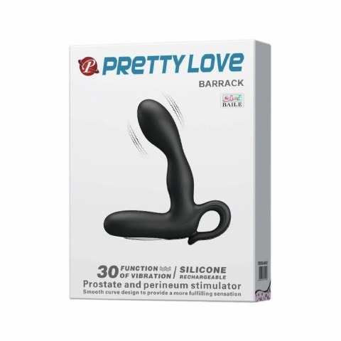 Pretty Love Barrack - anatomiczna zatyczka wibrująca USB, 30 trybow Pretty Love Barrack - anatomiczna zatyczka wibrująca USB, 30 trybow