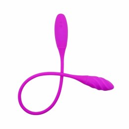 Pretty Love Snaky Vibe podwojny masażer silikonowy 7 trybow fioletowy