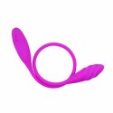 Pretty Love Snaky Vibe podwojny masażer silikonowy 7 trybow fioletowy