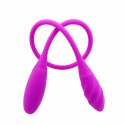 Pretty Love Snaky Vibe podwojny masażer silikonowy 7 trybow fioletowy