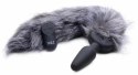 XR Brands Fox Tail Plug wibracyjny silikonowy model z pilotem 21 cm