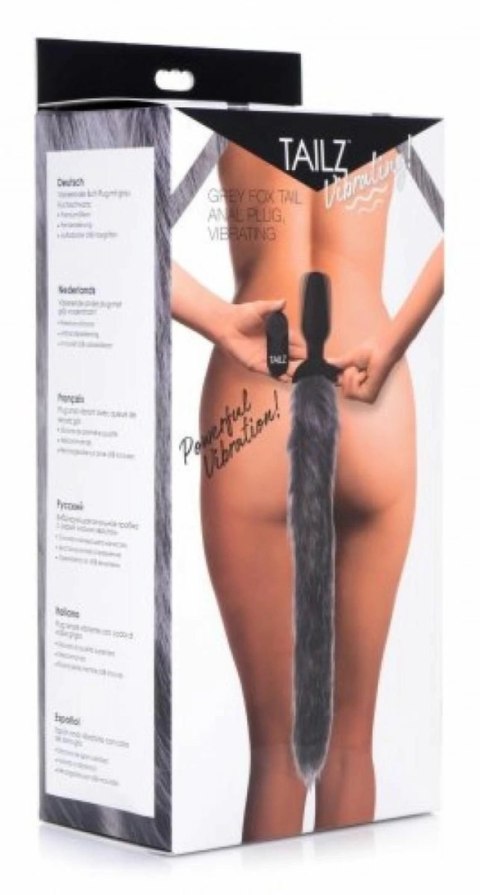 XR Brands Fox Tail Plug wibracyjny silikonowy model z pilotem 21 cm XR Brands Fox Tail Plug wibracyjny silikonowy model z pilotem 21 cm