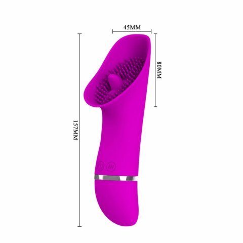 Rudolf - silikonowy stymulator punktowy z 30 trybami wibracji, czerwony Rudolf - silikonowy stymulator punktowy z 30 trybami wibracji, czerwony