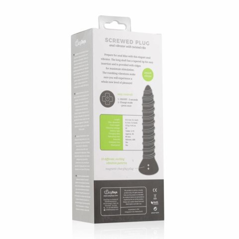 Screwed Plug Wibrujący Korek Analny Large z 10 Trybami - USB Screwed Plug Wibrujący Korek Analny Large z 10 Trybami - USB
