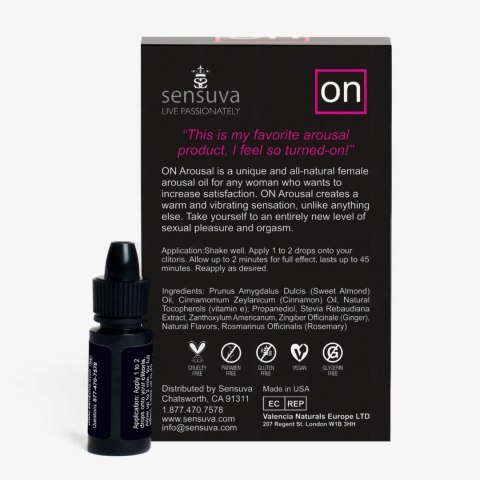 Sensuva On For Her Ultra - Intensywny olejek intymny 5 ml Sensuva On For Her Ultra - Intensywny olejek intymny 5 ml