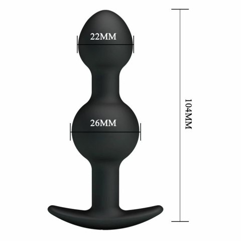 Svakom Weighted Double Plug anatomiczny z obciążeniem, czarny Svakom Weighted Double Plug anatomiczny z obciążeniem, czarny