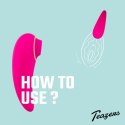 Teazers Tapping - Intymny stymulator punktowy z funkcją pulsacji, fioletowy
