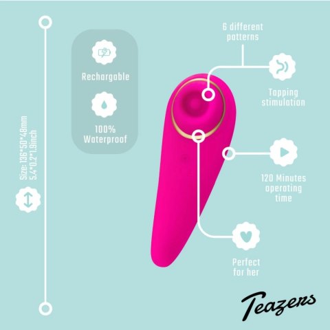 Teazers Tapping - Intymny stymulator punktowy z funkcją pulsacji, fioletowy Teazers Tapping - Intymny stymulator punktowy z funkcją pulsacji, fioletowy