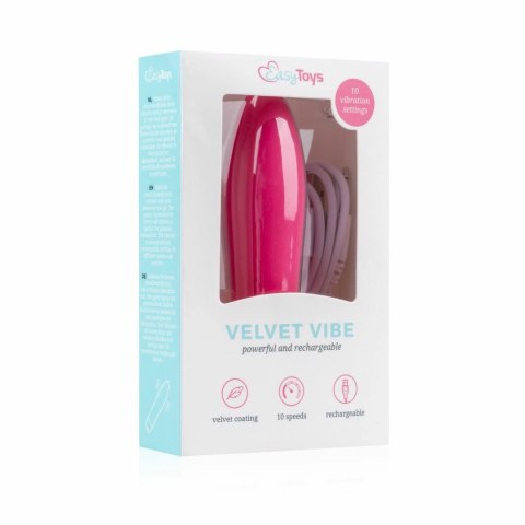 Velvet Vibe Pink mini model z 10 trybami i ładowaniem USB Velvet Vibe Pink mini model z 10 trybami i ładowaniem USB