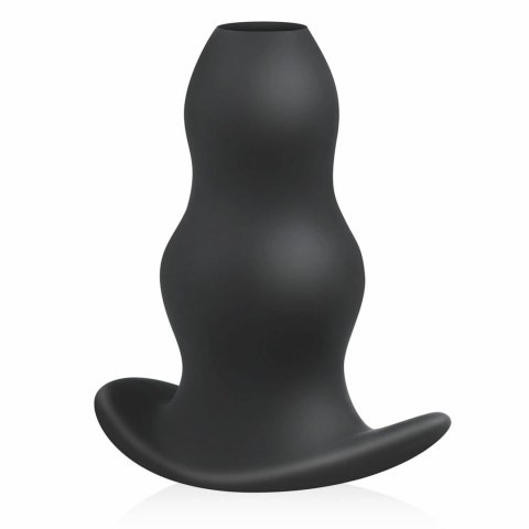 BUTTR Foxhole wtyczka anatomiczna silikonowa z otworem, czarna L BUTTR Foxhole wtyczka anatomiczna silikonowa z otworem, czarna L