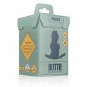 BUTTR Foxhole wtyczka anatomiczna silikonowa z otworem, czarna L