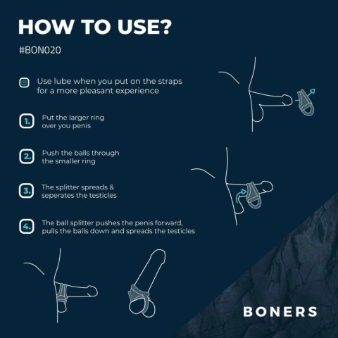 Boners Liquid Silicone Separator Pierścieniowy - elastyczny system unieruchamiający Boners Liquid Silicone Separator Pierścieniowy - elastyczny system unieruchamiający