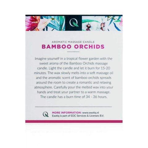 Exotiq Świeca Masująca Bamboo Orchids 200g - Relaksujący Olejek Zapachowy Exotiq Świeca Masująca Bamboo Orchids 200g - Relaksujący Olejek Zapachowy