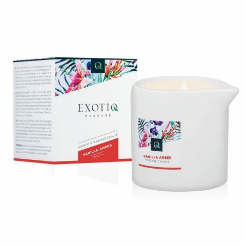 Exotiq Świeca do Masażu Vanilla Amber 200g - Relaksujący Olejek Exotiq Świeca do Masażu Vanilla Amber 200g - Relaksujący Olejek
