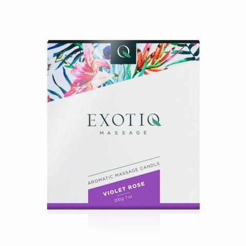 Exotiq Świeca do Masażu Violet Rose 200g - Relaksujący Zapach Kwiatowy Exotiq Świeca do Masażu Violet Rose 200g - Relaksujący Zapach Kwiatowy