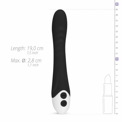 EasyToys Lunar Vibe model z żebrowaną powierzchnią, czarny EasyToys Lunar Vibe model z żebrowaną powierzchnią, czarny