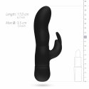 EasyToys Mad Rabbit model wibracyjny silikonowy czarny 20 trybow
