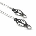 EasyToys Metalowe Klamry Clover z Łańcuszkiem - Regulowane, Stalowe